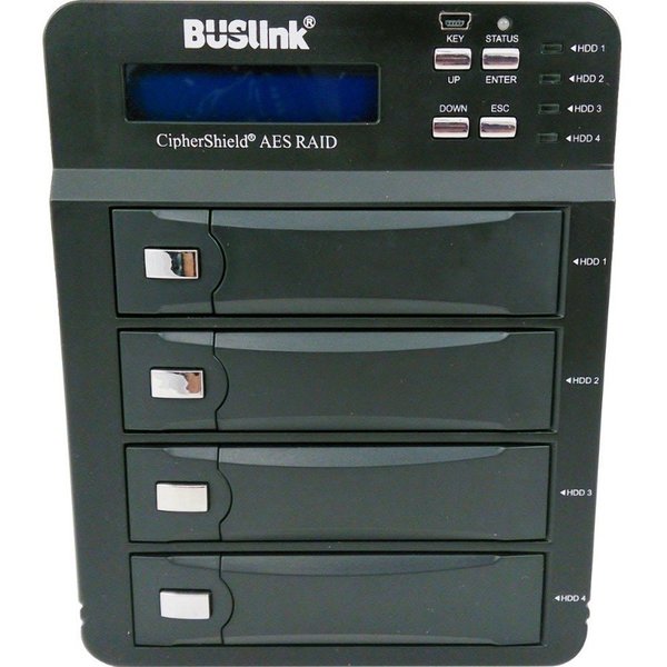 Global Silicon Electronics Buslink Ciphershield 64Tb 4-Bay Raid 0/3/5/10 Fips 140-2 Hipaa CSE-64TB4-SU3